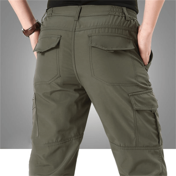 Vielseitige Taktische Hose Herren, wasserdicht für Outdoor, Arbeit & Freizeit, mit flexiblem Bund.