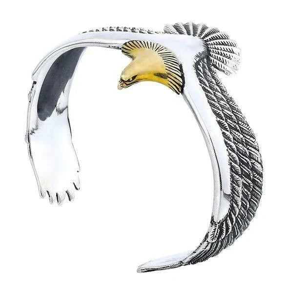 Vintage Unisex Adler-Armband aus Metall, Glücksbringer-Schmuck, verstellbar.