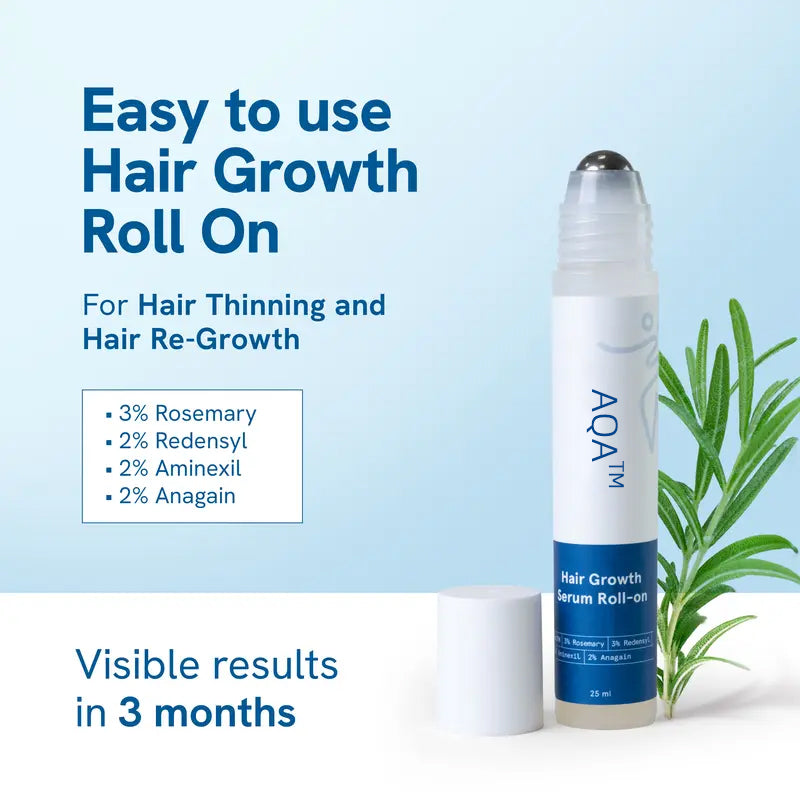Set aus Unisex Haarserum Flaschen gegen Haarausfall, Redensyl & Aminexil für starkes, volles Haar.