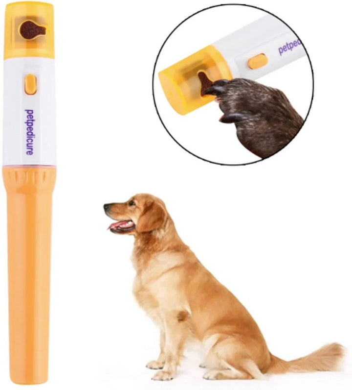 Leiser, elektrischer Nageltrimmer für Haustiere. Ideal für schmerzfreie, stressfreie Krallenpflege bei Hunden & Katzen.
