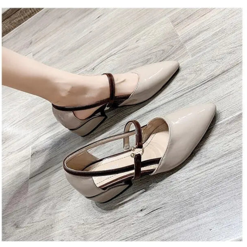 Klassische Damen Pumps mit spitzer Zehe & niedrigem Absatz. Ideal für Business, Party und Hochzeit. Komfortabel.