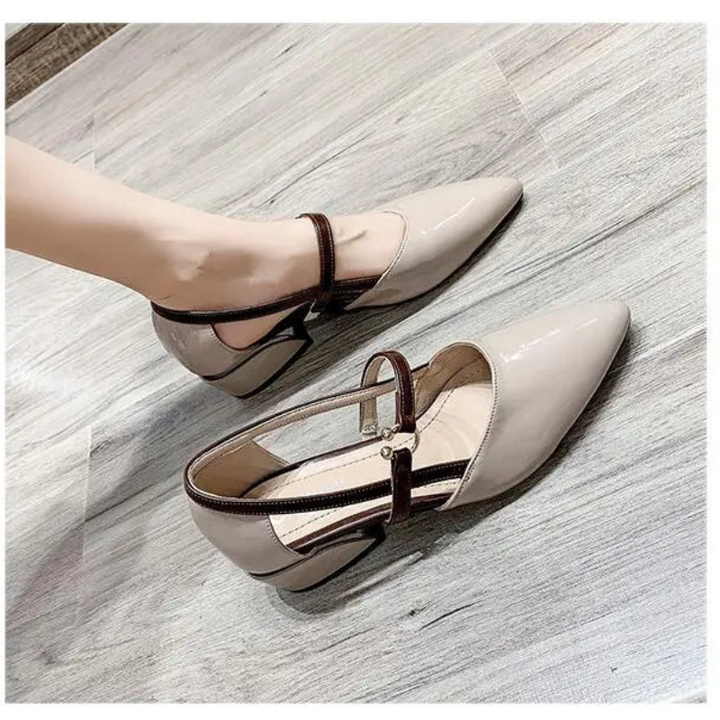 Klassische Damen Pumps mit spitzer Zehe & niedrigem Absatz. Ideal für Business, Party und Hochzeit. Komfortabel.