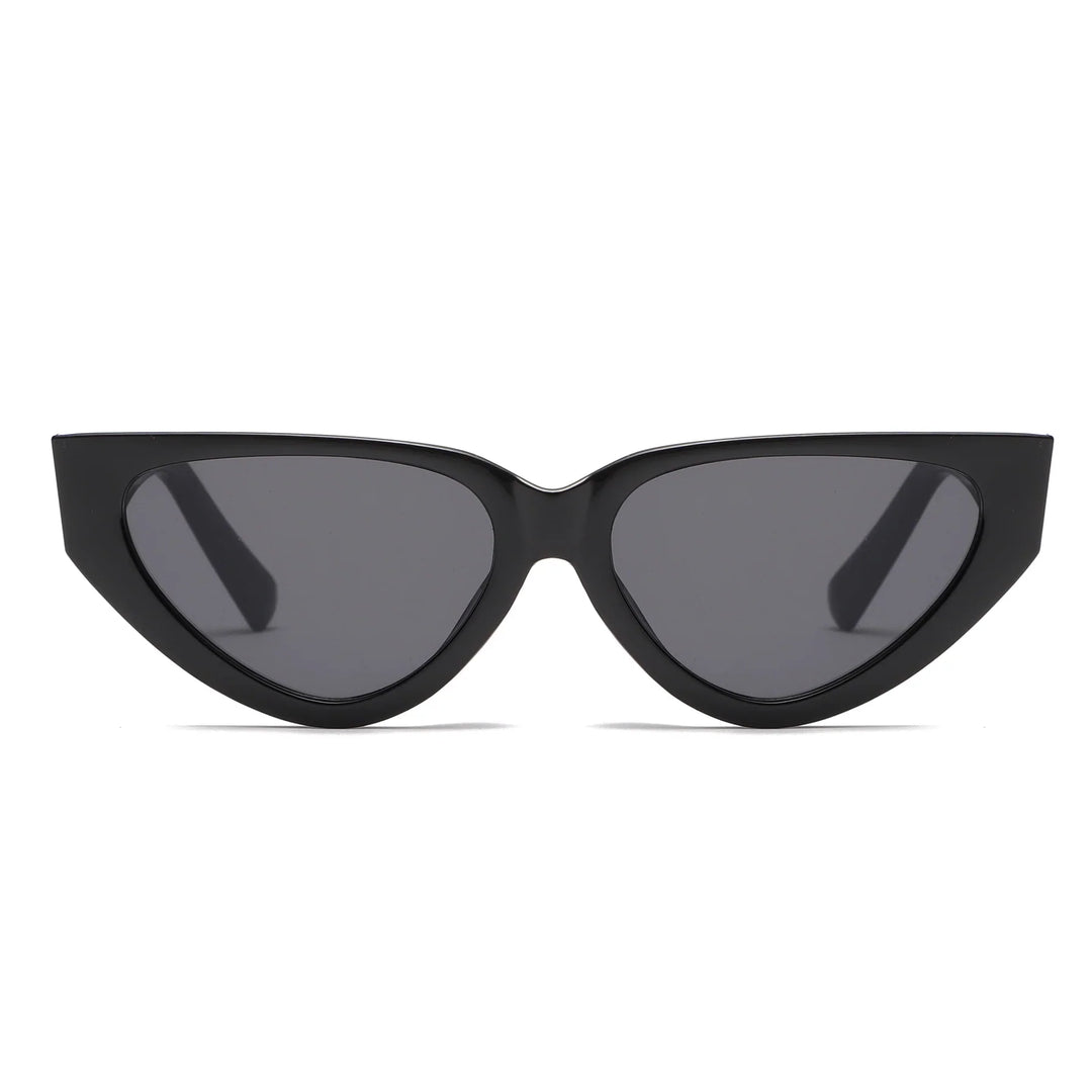 Damen Retro Sonnenbrille, Katzenaugen-Stil, ideal für Strand und Stadt, mit UV-Schutz.