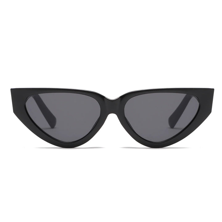 Damen Retro Sonnenbrille, Katzenaugen-Stil, ideal für Strand und Stadt, mit UV-Schutz.