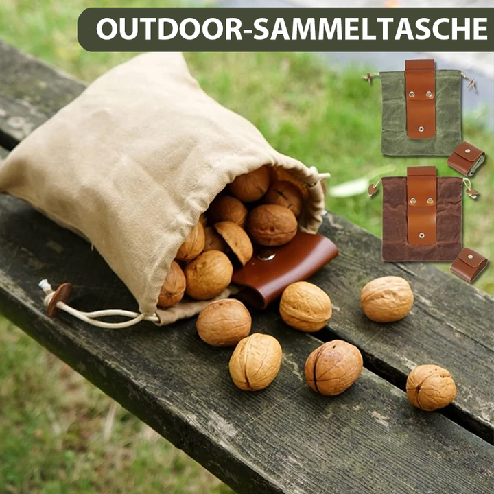Robuste, wasserdichte Canvas Bauchtasche, faltbar & ideal für Outdoor-Abenteuer und Reisen.
