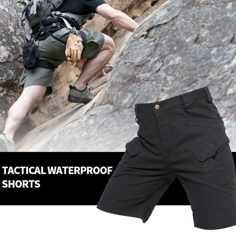 Vielseitige Herren Tactical Shorts in Grün, ideal als Wander-, Cargo- oder Freizeithose, funktionell & komfortabel.