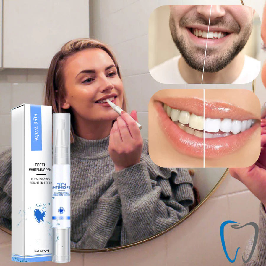 Kompakter Whitening Stift zur Reduzierung von Zahnverfärbungen. Ideal für Ihre tägliche Zahnpflege.