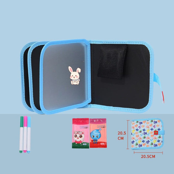 Malbuch für unterwegs. Wiederverwendbar & abwischbar. Perfektes Geschenk für kreative Kinder.