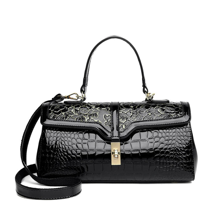 Geräumige Damen Schultertasche in luxuriösem Design, mit praktischem Reißverschluss.