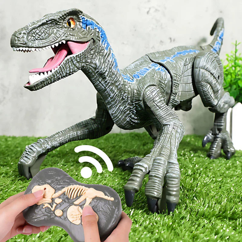 Spielzeug-Dinosaurier RC: Authentische Bewegungen und Nebeldampf für Mädchen & Jungen.