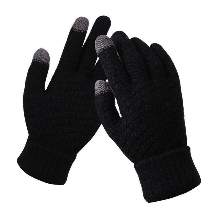 Unisex Winterhandschuhe mit Touchscreen-Funktion für Damen & Herren, ideal für Smartphone-Nutzung im Winter.