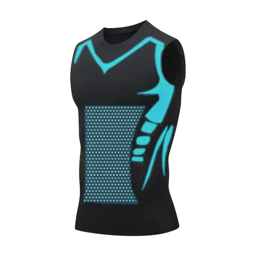 Herren Kompressionsweste, figurformendes Tanktop für eine glatte, schlanke Silhouette.