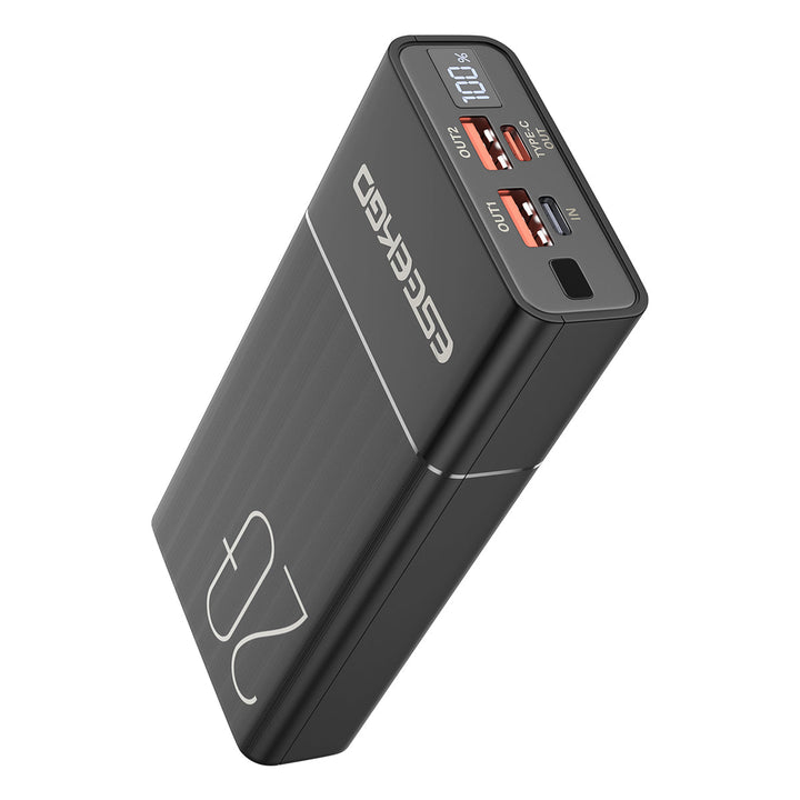 Universelle Schnelllade-Powerbank 20000mAh, perfekt für Handy & andere Mobilgeräte, mit Display.