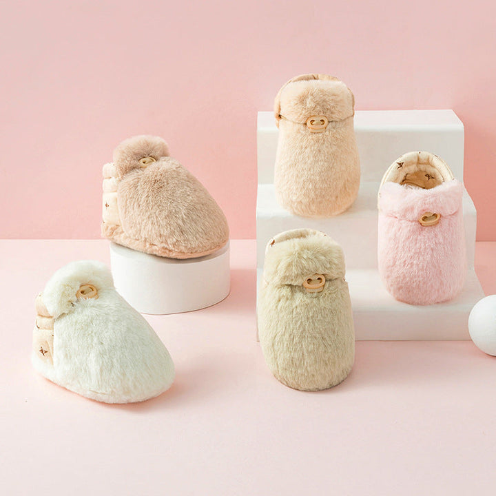 Erstlingsschuhe: Flauschige Baby Sockenschuhe, weich, warm und rutschfest für Babys und Kleinkinder.