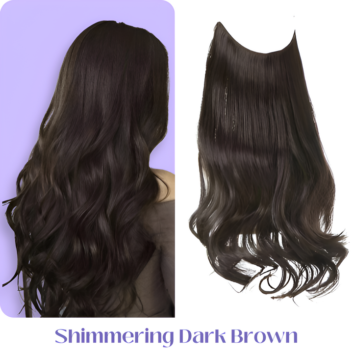Wiederverwendbare, unsichtbare Haarverlängerungen als Beauty-Geheimnis.