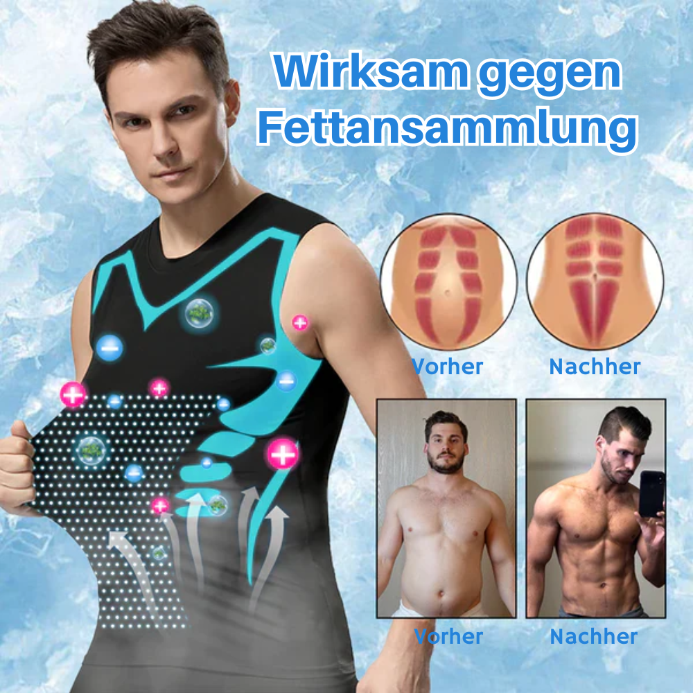 Herren Shapewear Kompressionsweste für eine sofort sichtbar glattere und schlankere Silhouette.