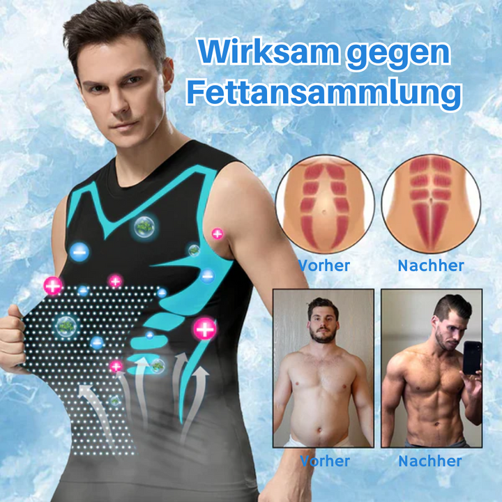 Herren Shapewear Kompressionsweste für eine sofort sichtbar glattere und schlankere Silhouette.
