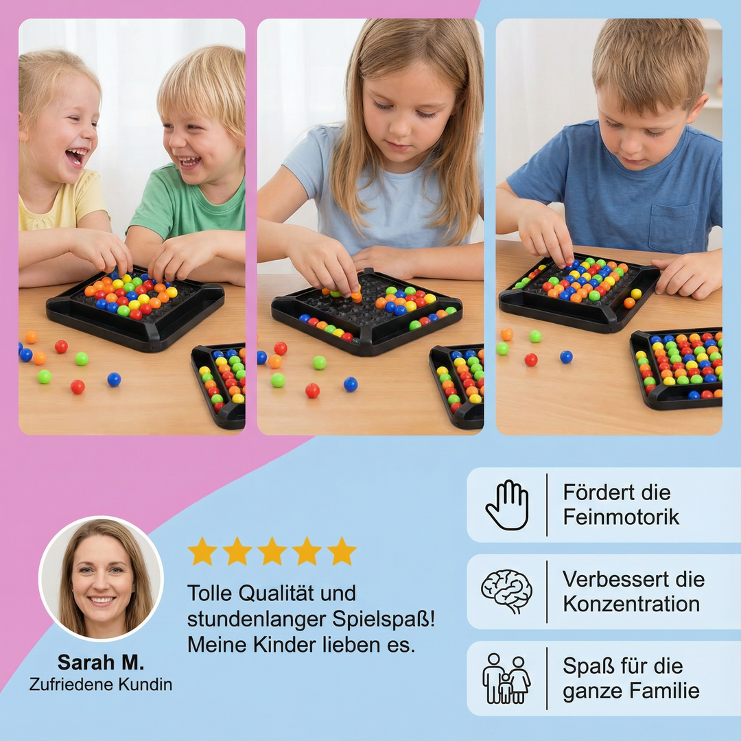 Pädagogisches Farben Logikspiel zur Förderung der Konzentration bei Kindern & Erwachsenen. Denkspaß für die Familie.
