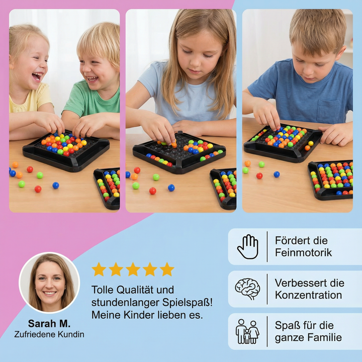 Pädagogisches Farben Logikspiel zur Förderung der Konzentration bei Kindern & Erwachsenen. Denkspaß für die Familie.