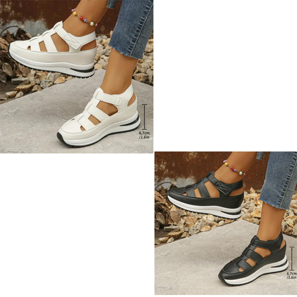 Sportliche Damen Slip-On Sneakersandalen mit innovativer Luftkissensohle für optimalen Gehkomfort.