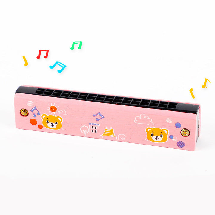 Ideales Geburtstagsgeschenk: Bunte Kindermundharmonika für kleine Musikfans.
