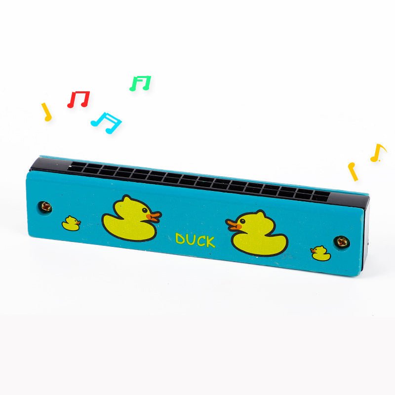 Entdeckungsspielzeug: Bunte Mundharmonika, perfekt für musikalische Experimente.