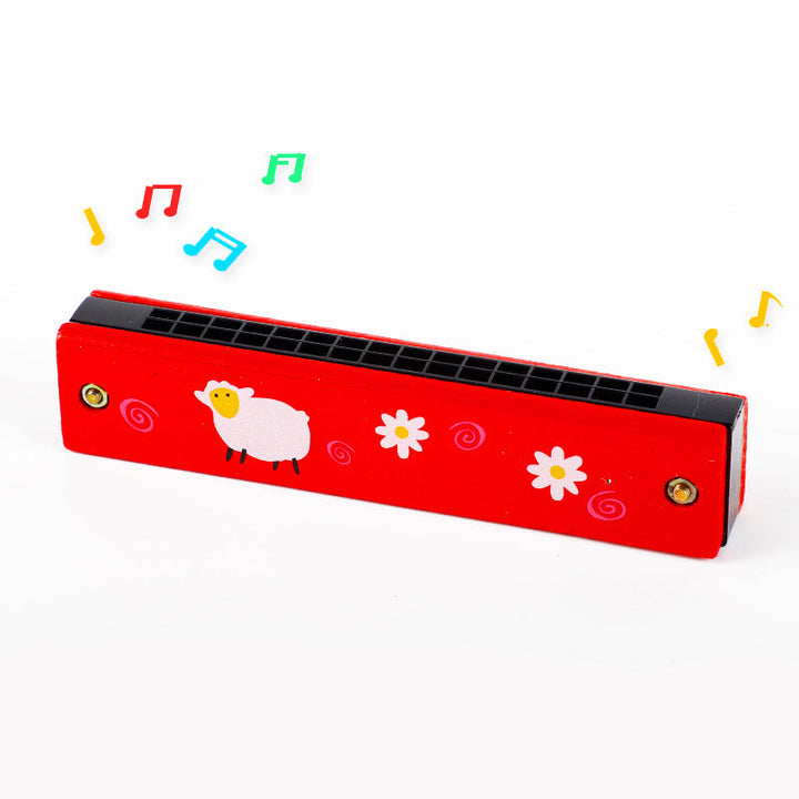 Musikalisches Lernspielzeug: Bunte Mundharmonika für die kreative Entfaltung.