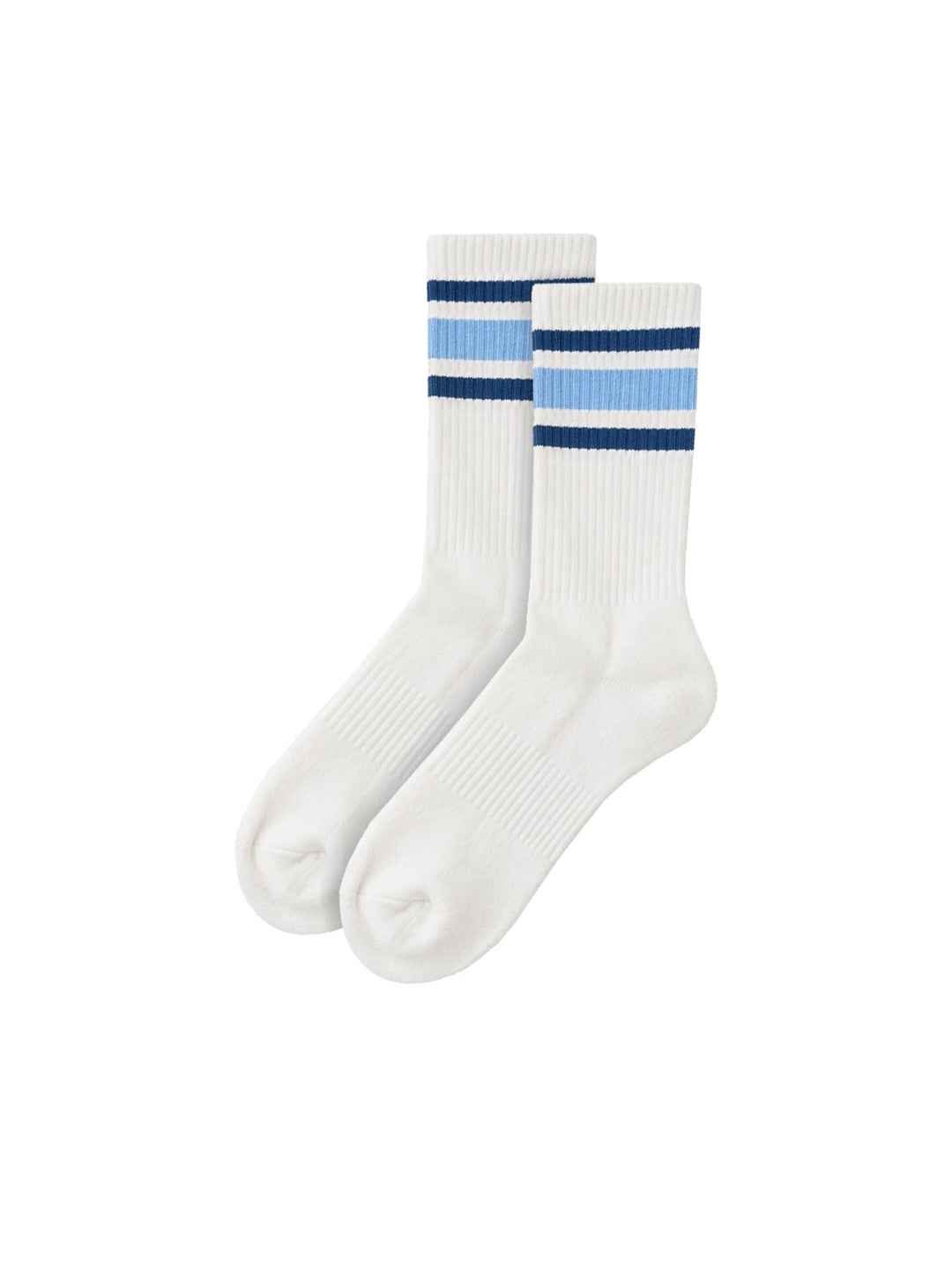 Unisex Retro Tennissocken mit sportlichen Streifen in klassischem Design; ideal für Sport und Freizeit.