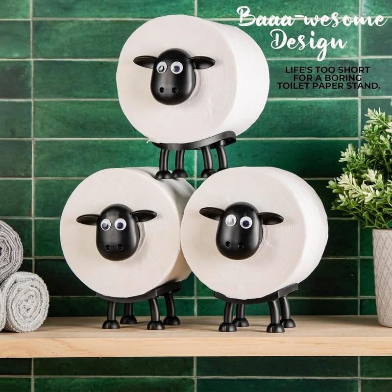 Einzigartiger Schaf Toilettenpapierhalter, witzig und funktional, für moderne Badorganisation.