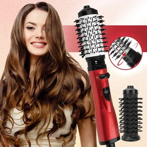 Rotierende Warmluftbürste: Das ultimative Styling-Tool für Volumen, Glanz und Frizz-Kontrolle.