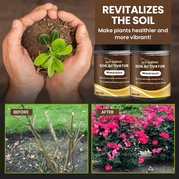 Flasche Pflanzen Bodenaktivator; unterstützt Gartenpflanzen mit vitalem Wachstum & starker Wurzelbildung.