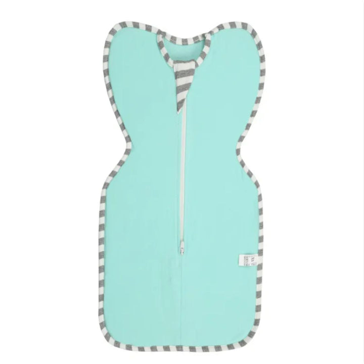 Beruhigender Pucksack mit Reißverschluss für Babys. Erleichtert den sicheren Babyschlaf & hält das Baby warm.