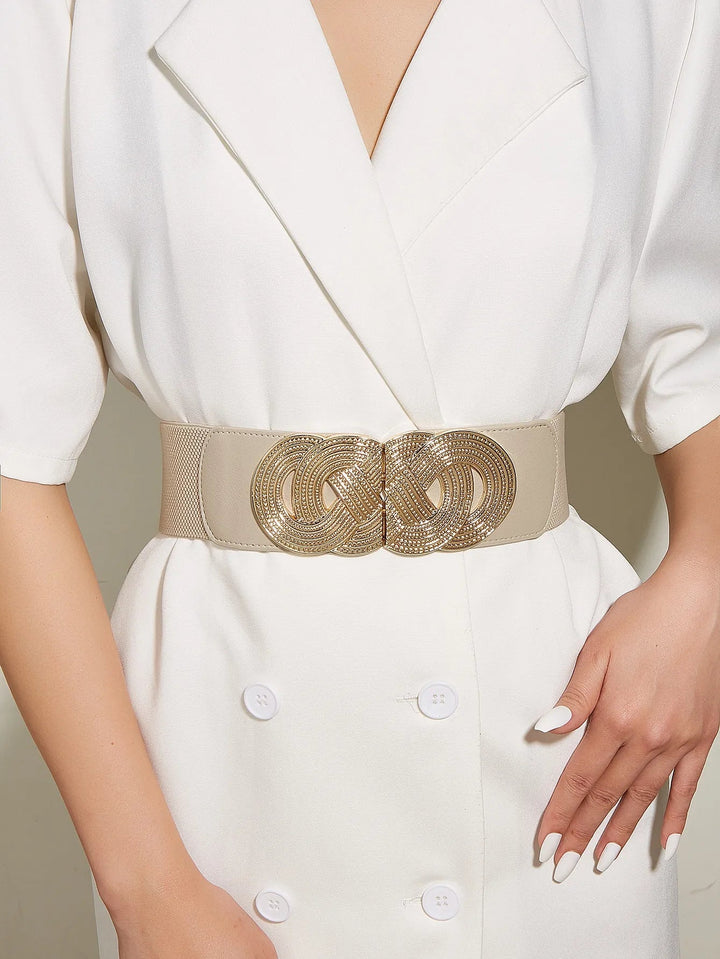 Eleganter Damen-Taillengürtel mit stilvoller Schnalle, ideal für Kleider und modische Outfits.