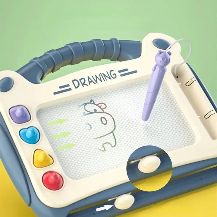 Montessori Kinder Malbrett mit Magnetstift, fördert Kreativität und Feinmotorik beim Malen und Zeichnen.
