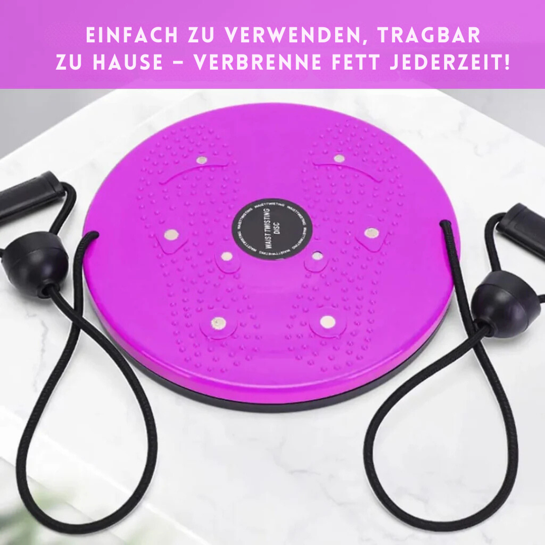 Kompaktes Fitness Twist Board für Core-Muskeln; ideal für Bauchtraining, Heimtraining & Balanceübungen.