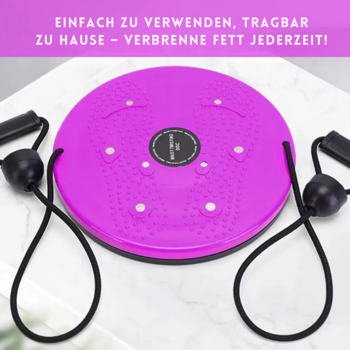 Kompaktes Fitness Twist Board für Core-Muskeln; ideal für Bauchtraining, Heimtraining & Balanceübungen.