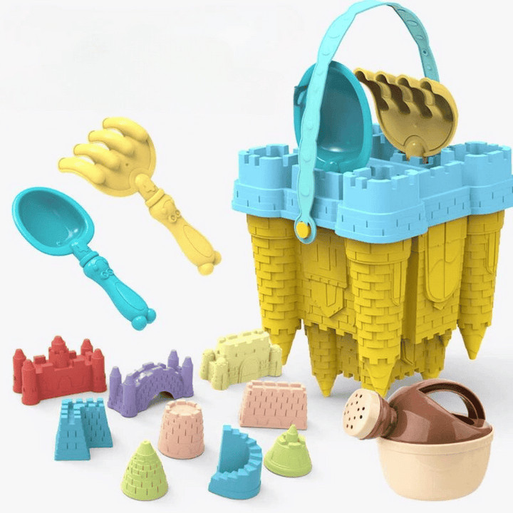 Sandspielzeug-Set für Kinder, ideal für den Strandurlaub & Outdoor-Spielspaß im Sandkasten oder Garten.