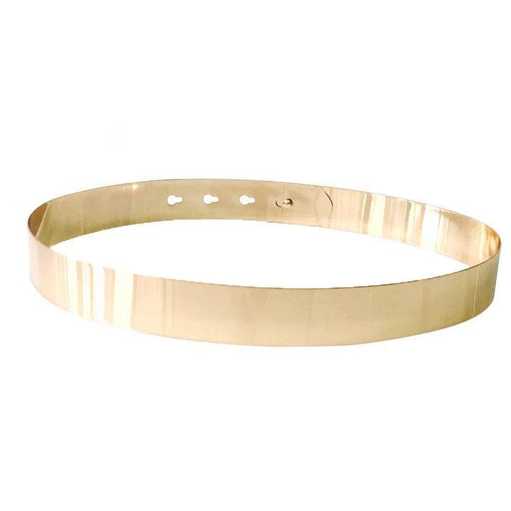 Goldener Damen Teller Gürtel, Vintage Design. Eleganter Taillengürtel für Frauen, vielseitig kombinierbar.
