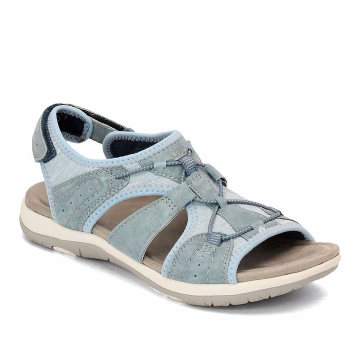 Orthopädische Damensandalen, bequem & stoßdämpfend. Ergonomische Komfortschuhe mit Fußbett für den Sommer.