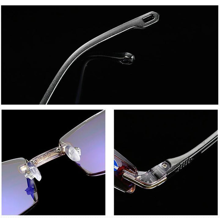 Moderne Lesebrille & Gleitsichtbrille mit Blaulichtfilter & UV-Schutz für klare Sicht, Unisex Modell.