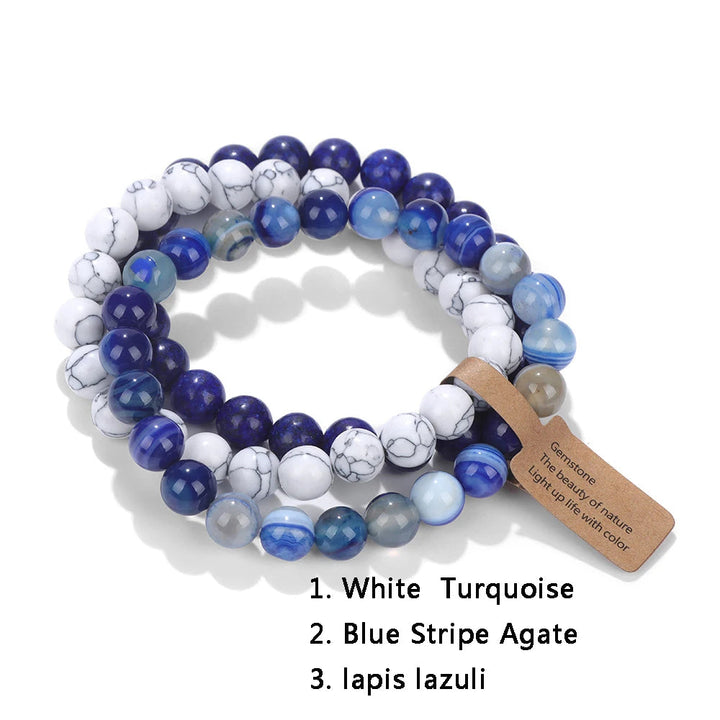 Damenarmband mit natürlichen Opal-Perlen. Modischer Naturstein-Schmuck, perfekt als Geschenk.