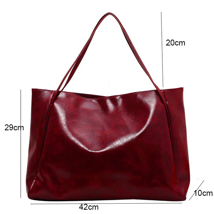 Komfortable Schultertasche für Frauen, ideal für Reisen und Einkaufen, mit sicherem Reißverschluss.