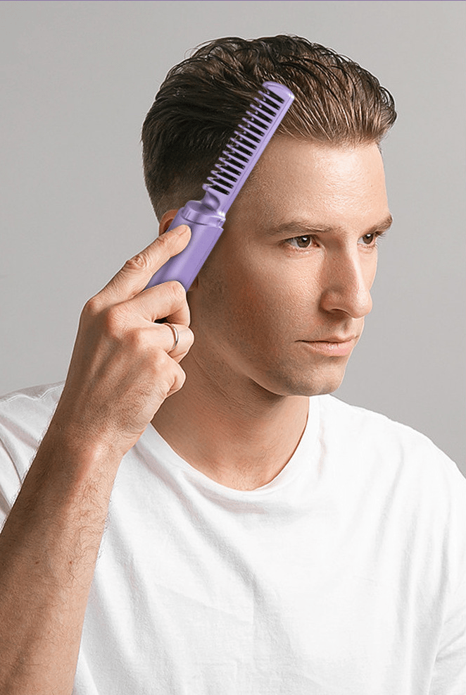 Innovativer kabelloser Keramik-Glättkamm, für alle Haartypen, einfaches und effektives Haarstyling.