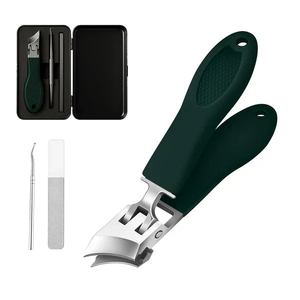 Präziser Nagelknipser mit Schrägschneide für akkurate Nagelpflege von Finger- und Fußnägeln.
