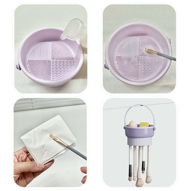 Professionelle Pinselreinigungsstation für makellose Make-up-Pinsel. Verbessert die Kosmetik-Hygiene.