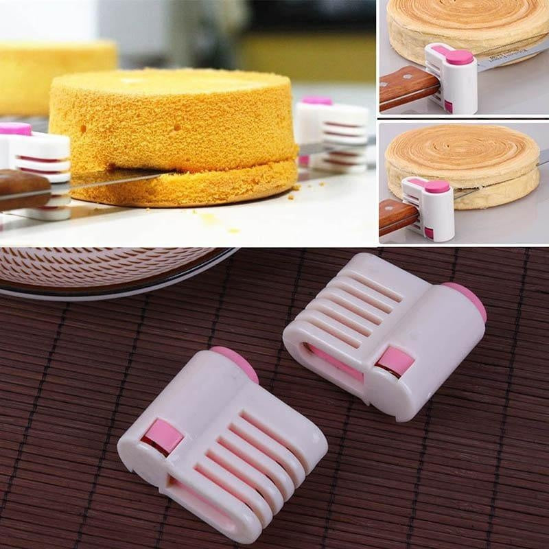 DIY Backen leicht gemacht: 2er Set Kuchen Schicht Schneider für perfekt geschnittene, gleichmäßige Tortenböden.