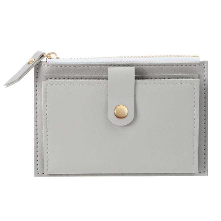 Praktische Reise-Geldbörse, Unisex Mini-Portemonnaie mit Verschluss, für essentielle Dinge.
