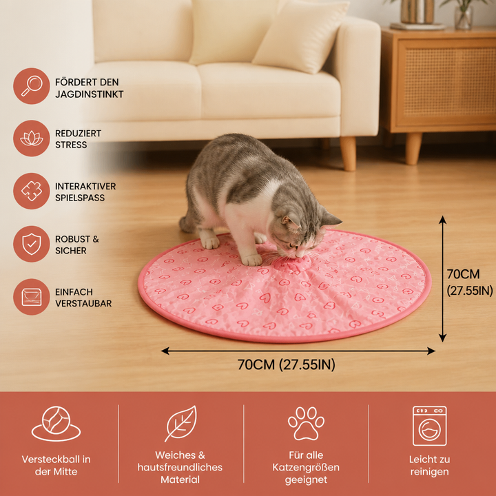 Das interaktive Katzenspielzeug Versteck als moderne Katzenzubehör-Ergänzung für dein Zuhause.