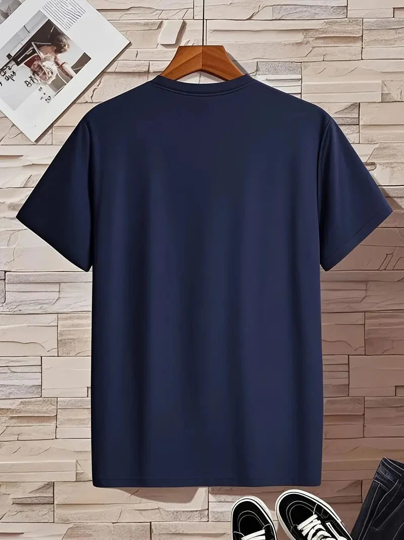 Gut sitzendes Herren Slim Fit T-Shirt, V-Ausschnitt Kurzarm, für einen stylischen Alltag.