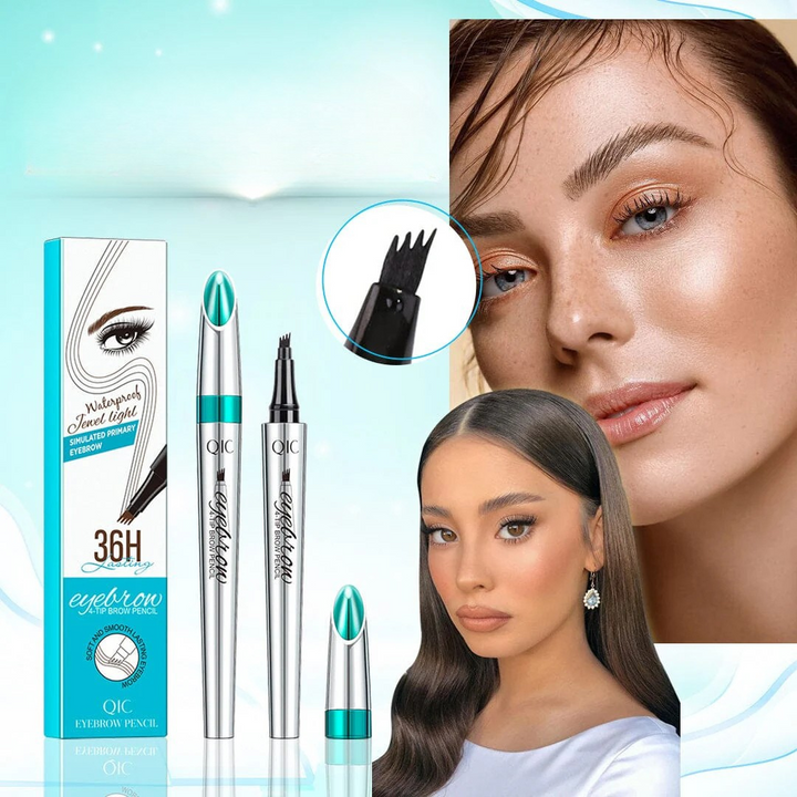 Wasserfester Augenbrauenstift für Damen. Präzise Kontur, natürliche Farbe, langanhaltendes Make-up.